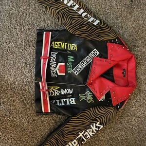 Faux Learher Moto Jacket